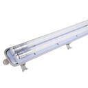 Réglette LED étanche IP65 2x18W 120cm Lumière blanche Froide