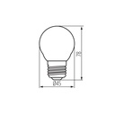 Ampoule LED G45 E27 4.5W Lumière jaune