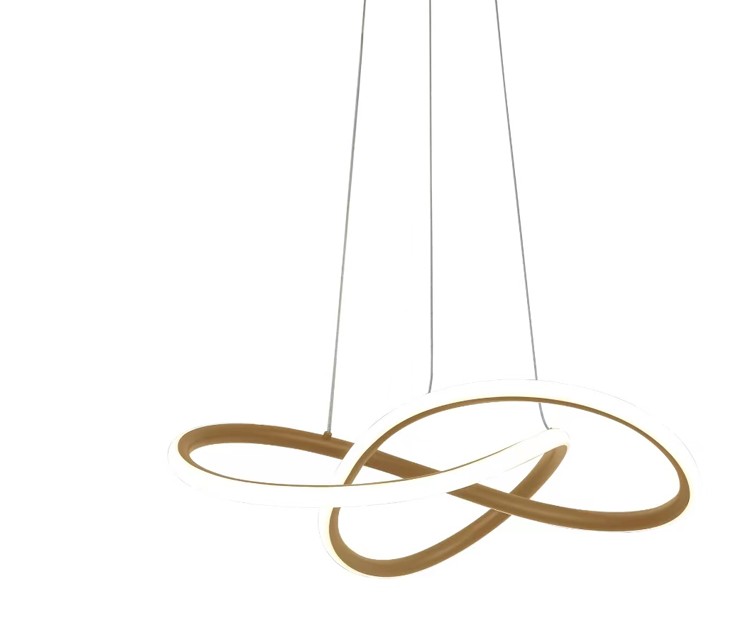 Lustre / Suspension houle LED 46W doré Dimmable avec 3 intensités.Dakar,Sénègal