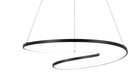 Zoom sur le détail du lustre / Suspension elipse LED 60W noir dimmable avec 3 intensités. Dakar, Sénégal