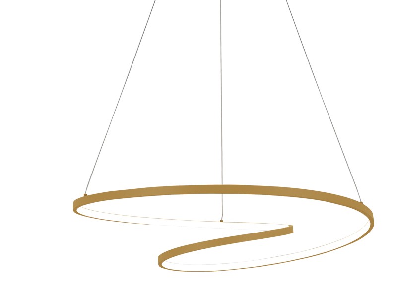 Lustre / Suspension elipse LED 60W doré dimmable avec 3 intensités disponible à Dakar, Sénégal