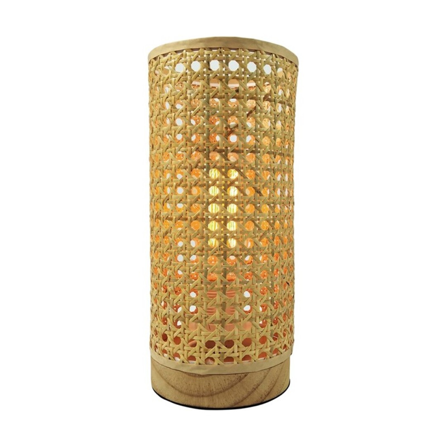 DIZY - Lampe de table en rotin osier naturel H26.5cm