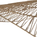 Abat-jour aérien en métal noir et corde, design naturel à Dakar, Sénégal.