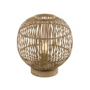 HILDEGARD - Lampe à poser en bambou naturel H42,5