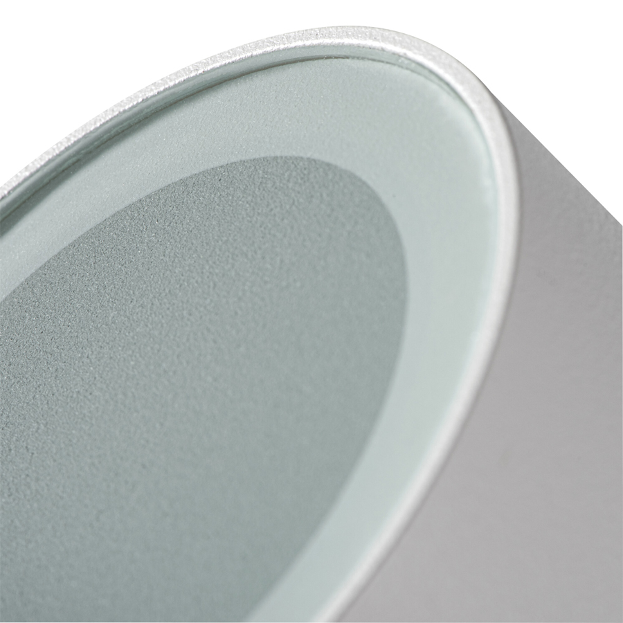 AQILO - Plafonnier GU10 en aluminium blanc étanche IP65 Ø9