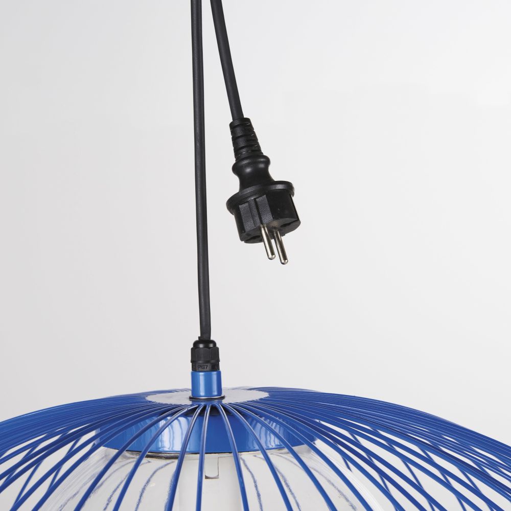 BUENOS AIRES - Suspension en métal bleu