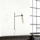 Luminaire mural design AXIS noir et cuivre avec douille E27, Dakar, Sénégal