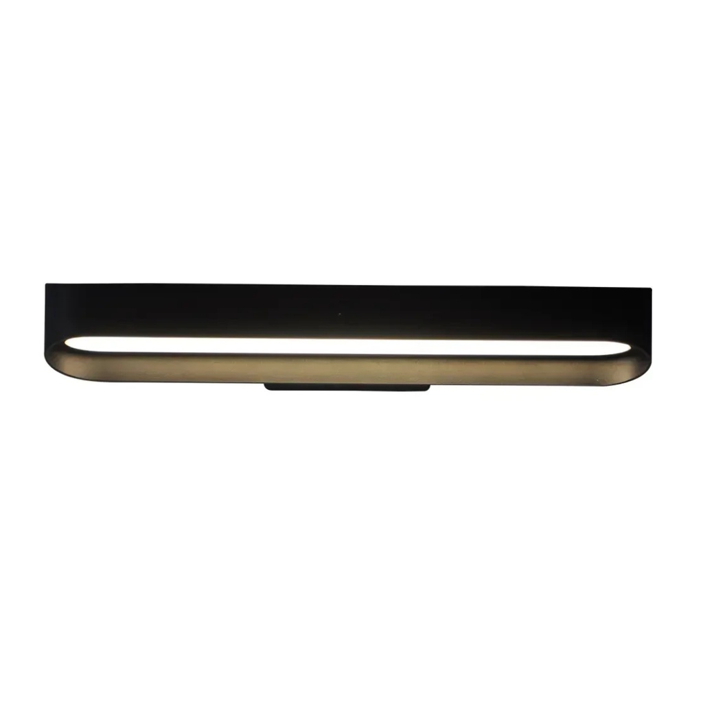 Applique extérieure en aluminium, pc noir étanche IP55