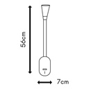 Lampe de bureau LED Pixia en métal silicone noir avec port USB