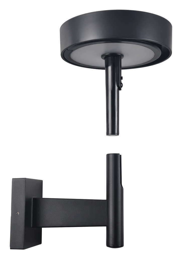 Applique extérieure LED en aluminium, pc noir étanche IP55