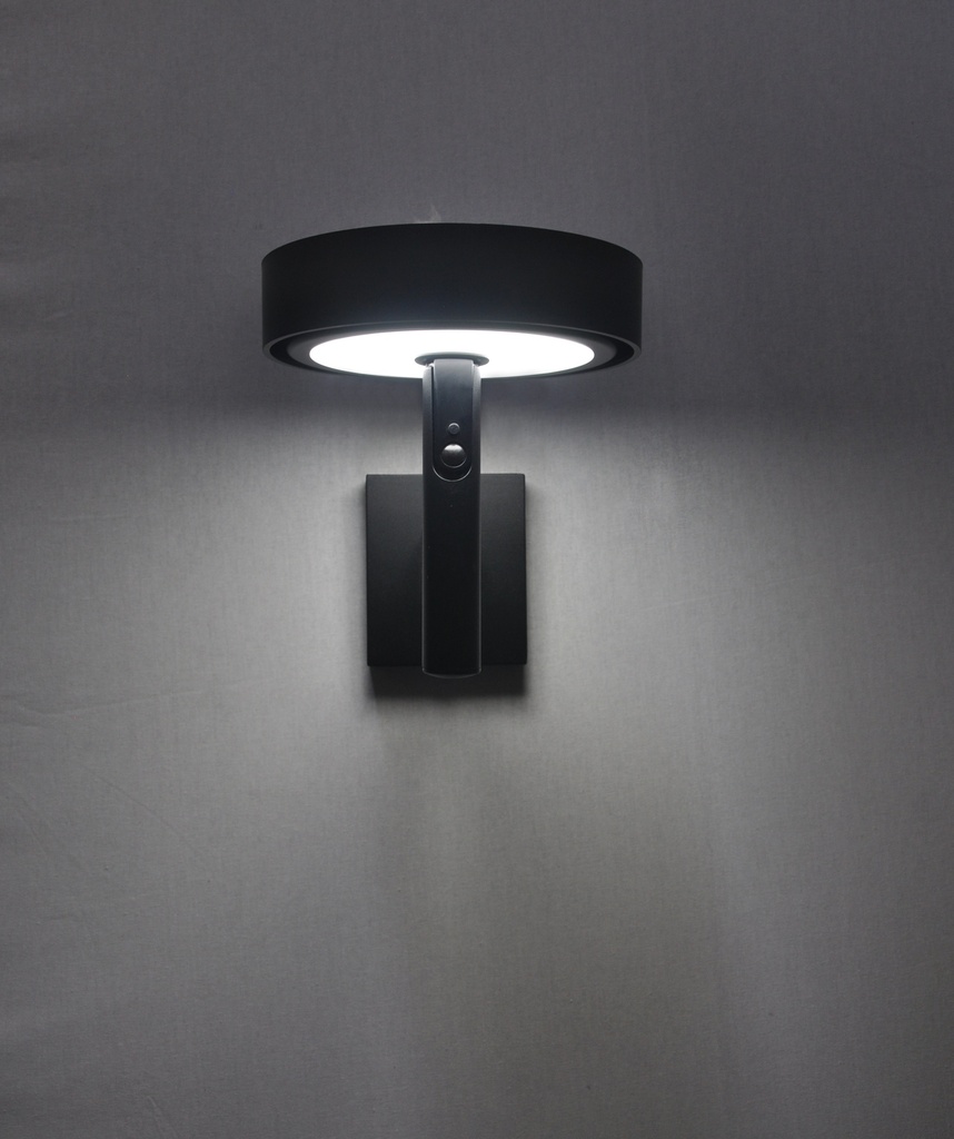 Applique extérieure LED en aluminium, pc noir étanche IP55