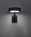 Applique extérieure LED en aluminium, pc noir étanche IP55