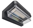 Applique extérieure en aluminium, pc noir étanche IP55