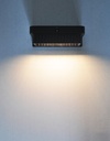 Applique extérieure en aluminium, pc noir étanche IP55