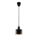 MATT BLACK+BRASS+GOLDEN INSIDE 1*E27 220V 1.5M FABRIC CABLE