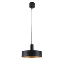MATT BLACK+GOLDEN INSIDE 1*E27 220V 1.5M PVC CABLE