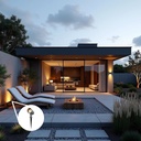 Spot de jardin GU10 Spike 35W en aluminium noir