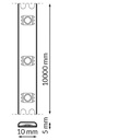 Ruban led flexible 10W/m Lumière Jaune étanche IP65 220V