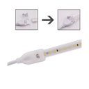 Connecteur de câble d'entrée + connecteur + prise pour bande lumineuse 220V