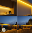 Ruban led flexible 10W/m Lumière Jaune étanche IP68 220V