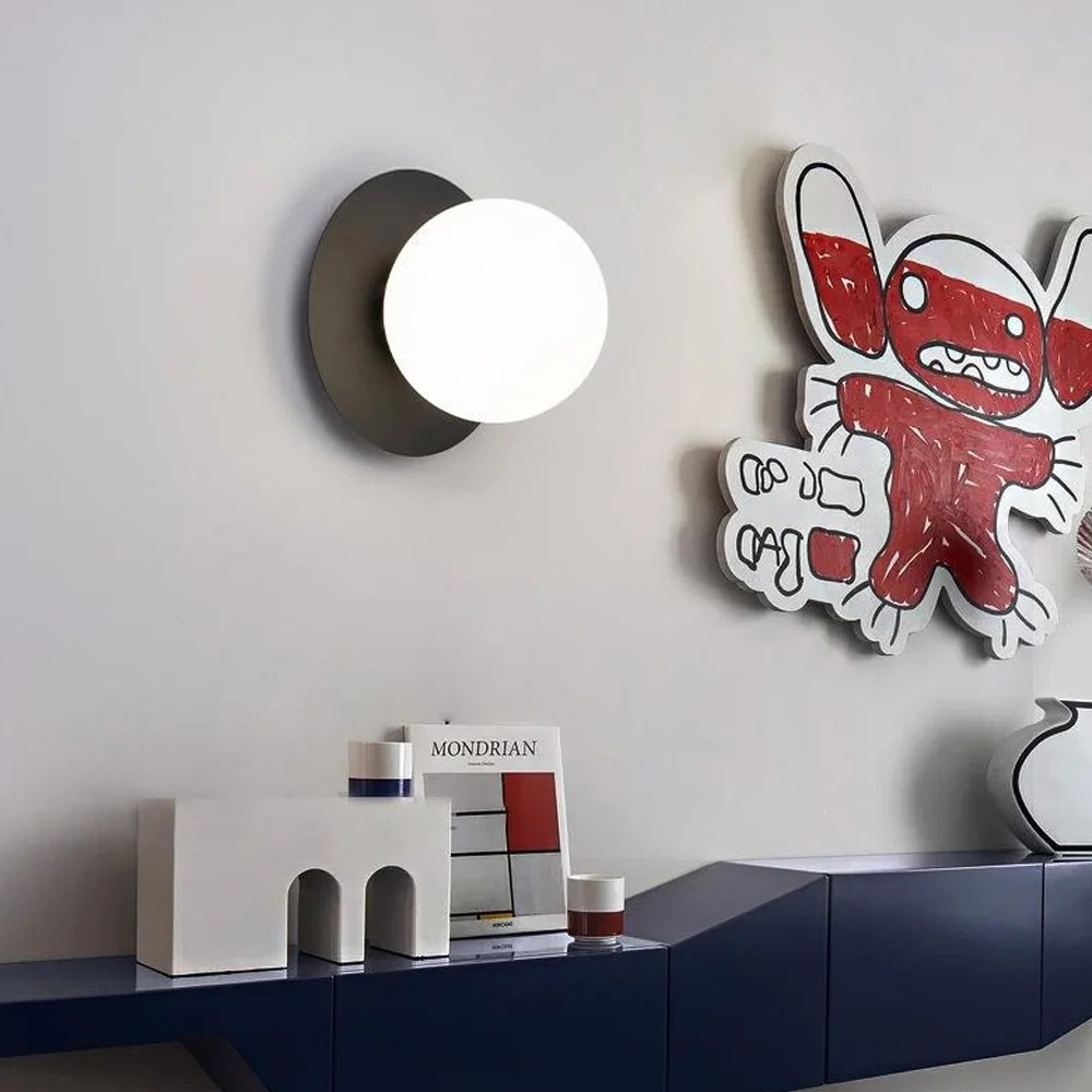 Applique murale Noire 20*18cm E27 sans ampoule