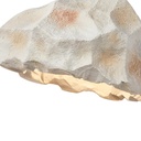 Suspension scandinave Monarch en résine forme de pierre blanc