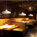 Suspension metio en métal blanc doré