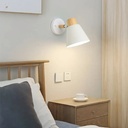 Applique / Spot en blanc nordique design bois chic