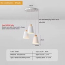 Lustre roger 3 lampes en blanc nordique design bois chic