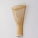 Applique murale en forme de cône bambou naturel