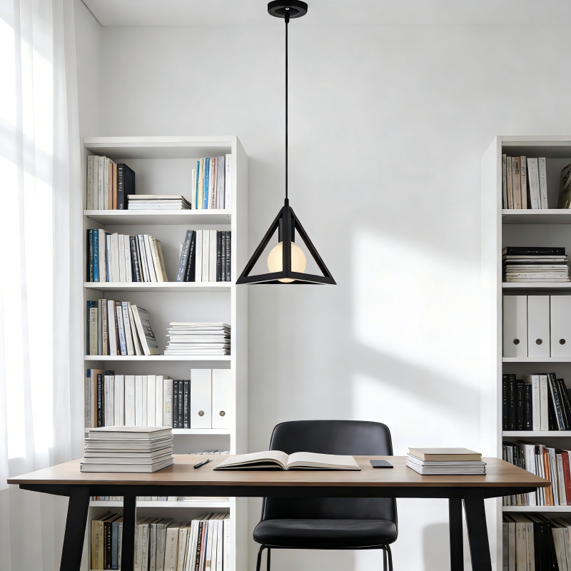 Suspension triangulaire hagar en métal noir