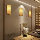 Applique murale traditionnelle japonaise en bambou tressé