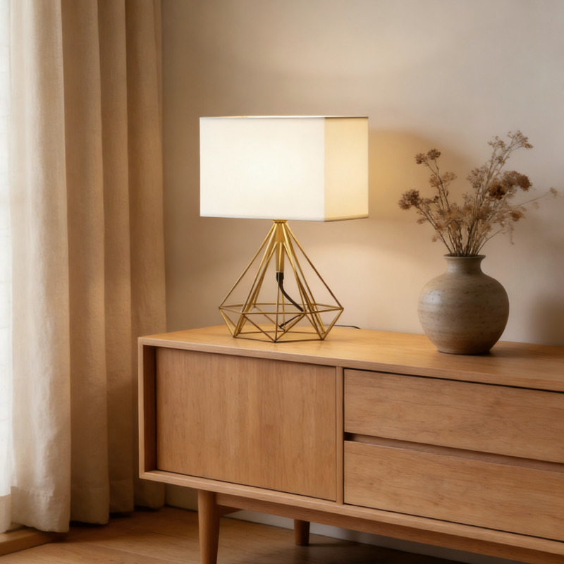 Lampe de table 25*40cm E27 sans ampoule