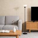 Lampadaire Noir 23*130*24cm E27 sans ampoule