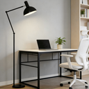 Lampadaire Noir 26*101*160cm E27 sans ampoule