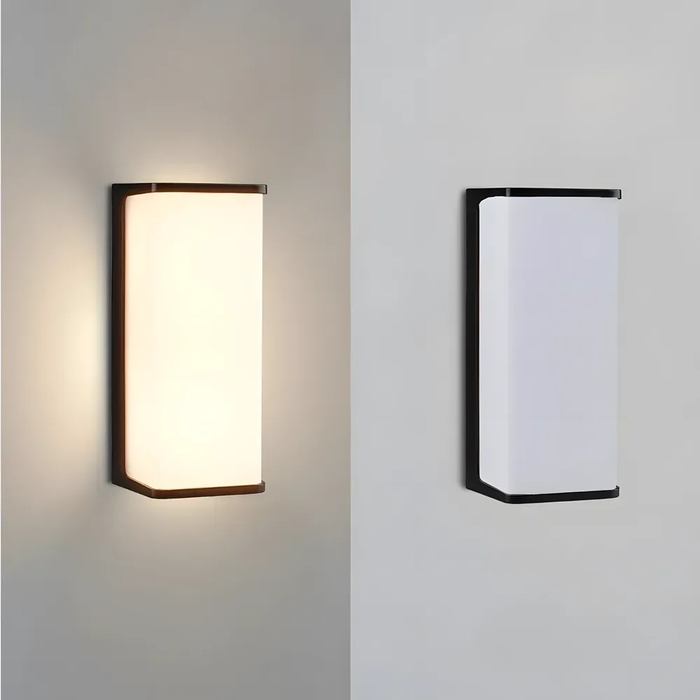 Applique extérieur 10W en plastique noir étanche IP65