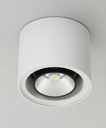 Plafonnier GU10 7W en plastique blanc étanche IP44