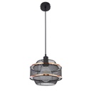 BELLONA - Suspension en métal noir et doré Ø25
