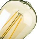 Ampoule décorative LED ST64 ambrée E27 7W Lumière Jaune