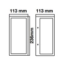 Applique 1 x E27 Verre transparent blanc mat 