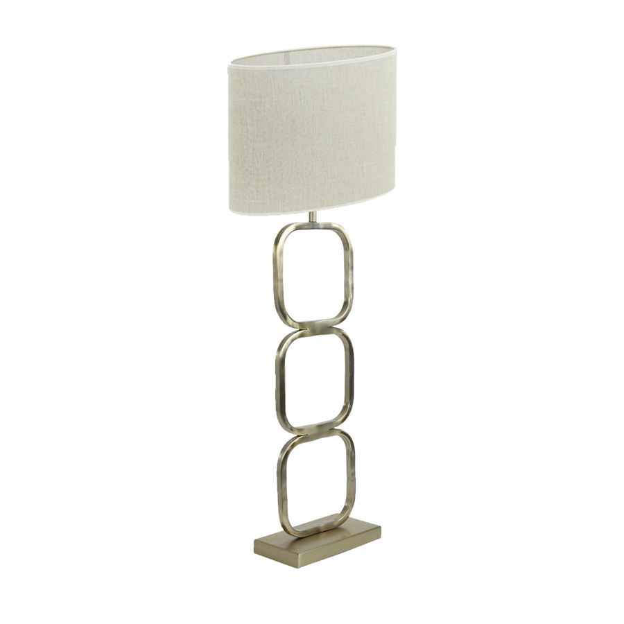 LUTIKA - Lampe à poser en métal doré H69 cm