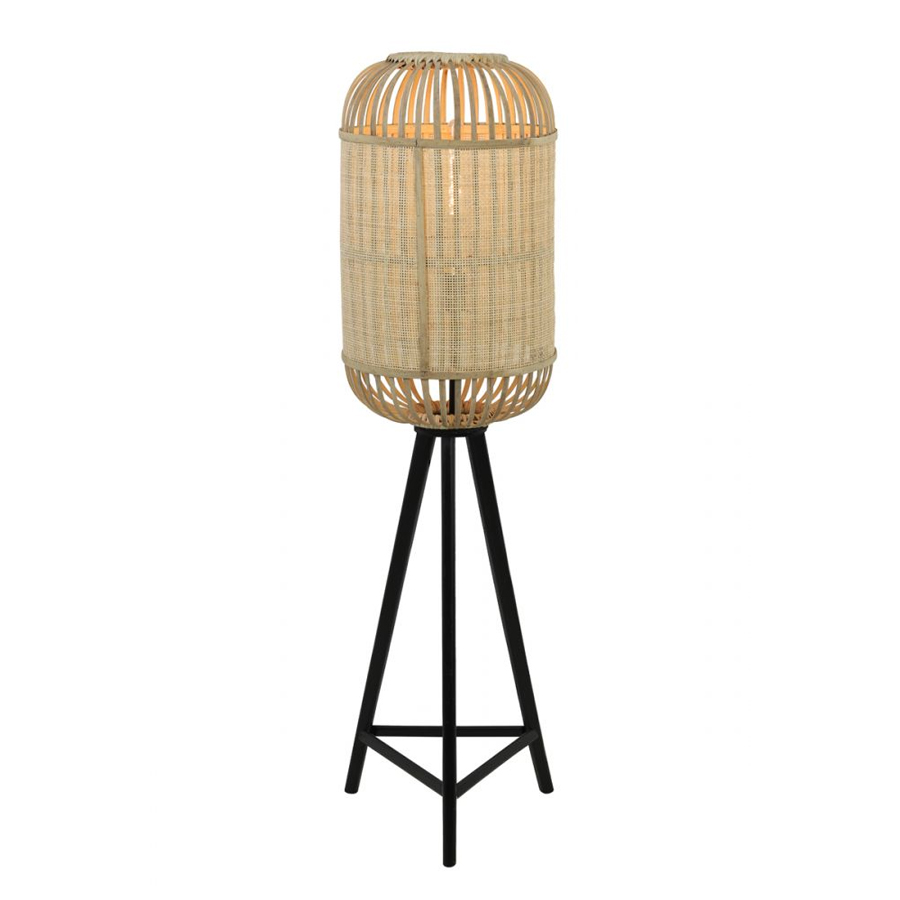 ALIFIA - Lampadaire en bambou naturel H140 cm