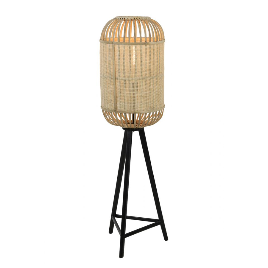 ALIFIA - Lampadaire en bambou naturel H140 cm