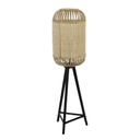 ALIFIA - Lampadaire en bambou naturel H140 cm