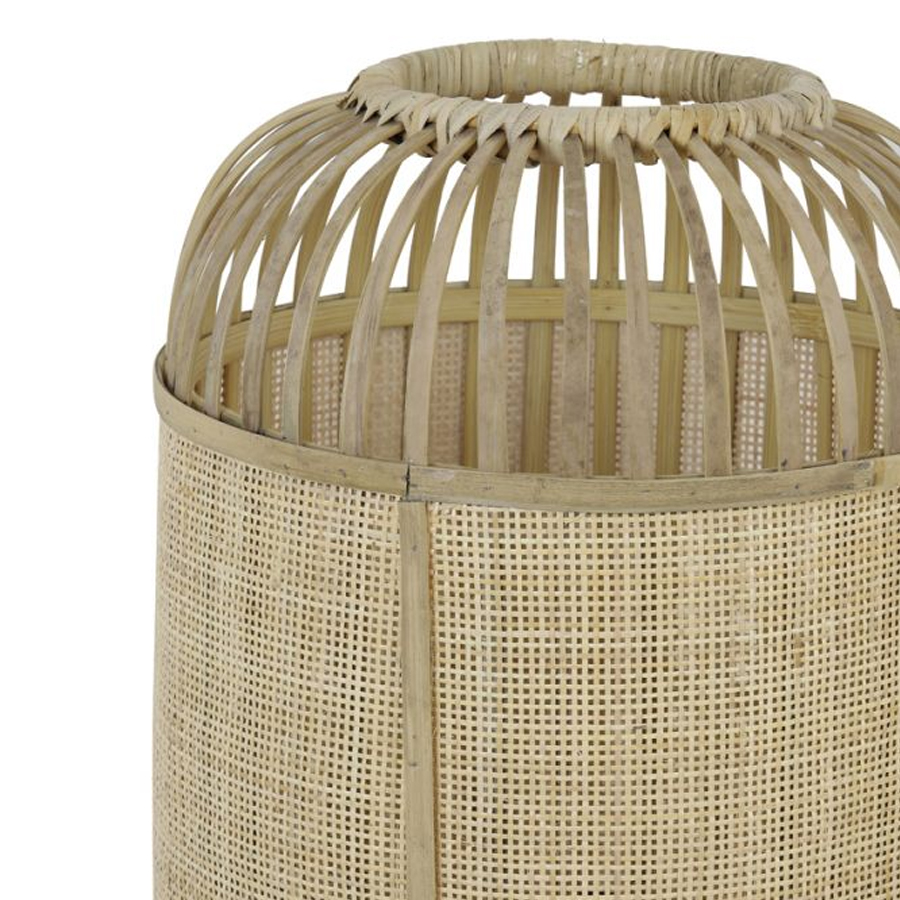 ALIFIA - Lampadaire en bambou naturel H140 cm