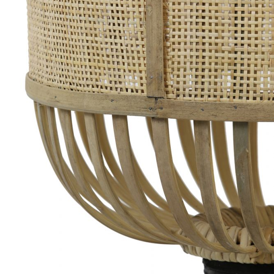 ALIFIA - Lampadaire en bambou naturel H140 cm