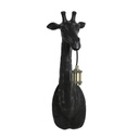 GIRAFE - Applique en plastique noir H61 cm