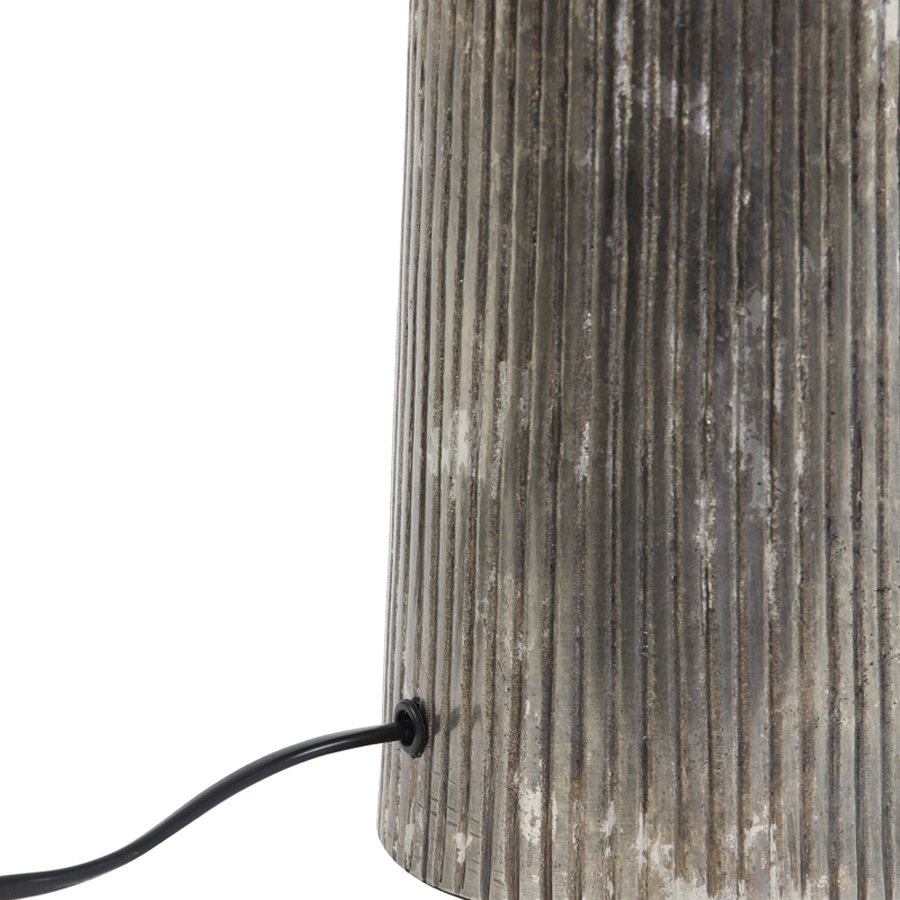 BRISKA - Lampe à poser en métal perle noire H49,5 cm