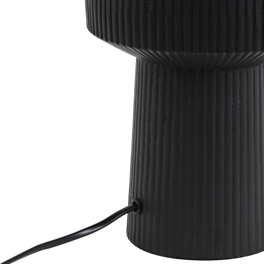 BRISKA - Lampe à poser en métal noir mat H49,5 cm