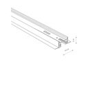 Piste de profil rail 1M en aluminium noir